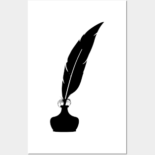 minimal Funny feather design Posters and Art